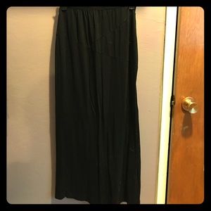 Black maxi skirt