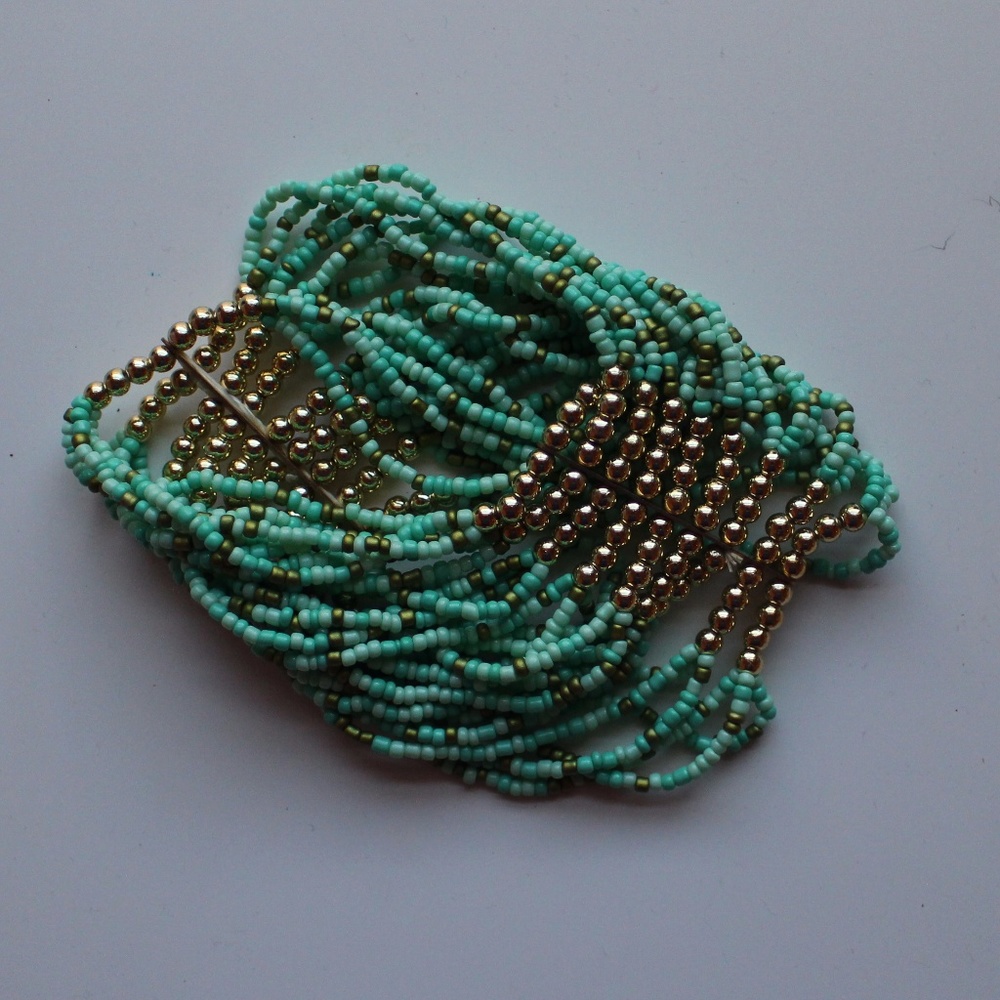 Turquoise and Gold Bracelet
