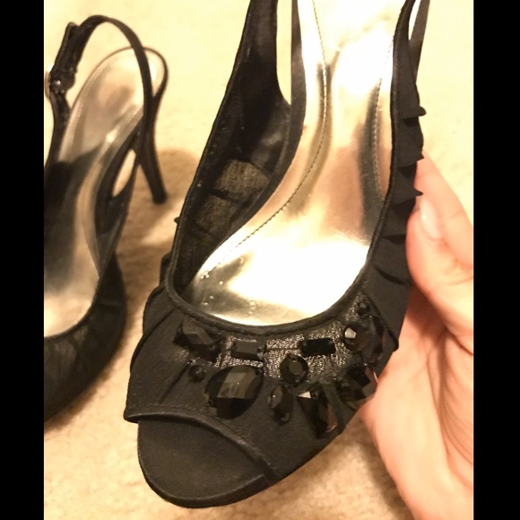 Black platform high heels - Picture 2 of 4