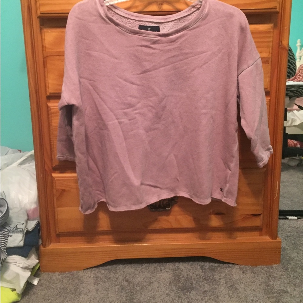 AMERICAN EAGLE cutoff sweater