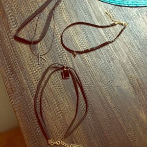 ◾️🔺shapes 🔺◾️ choker necklace bundle