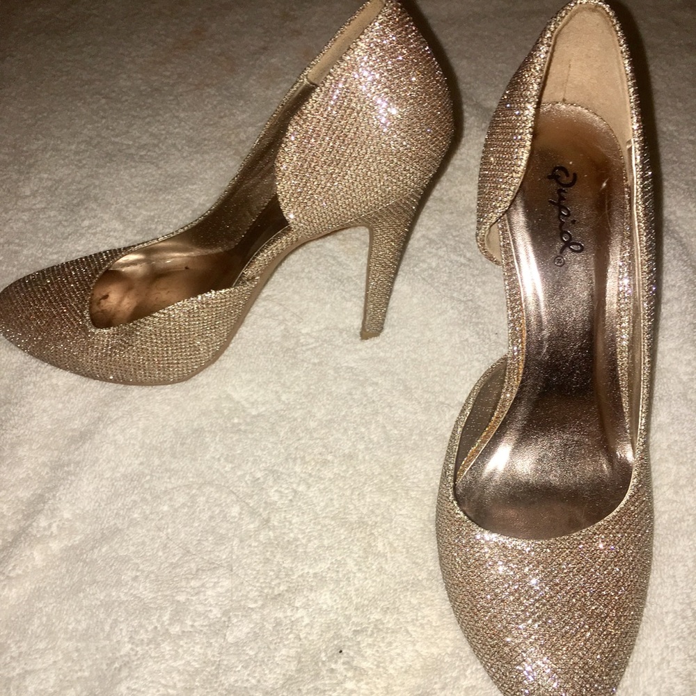 Gold heels