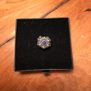 Flower sapphire Pandora Charm