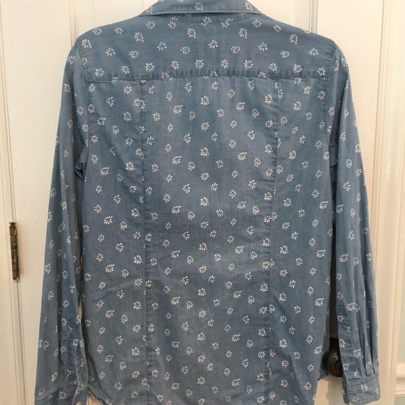 LOFT softened denim button down - Picture 3 of 4
