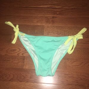 Victoria's Secret Blue tie bikini bottoms
