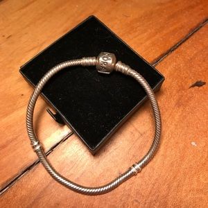 Silver Pandora charm bracelet