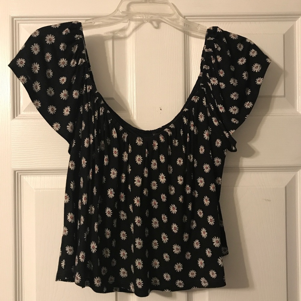 Off Shoulder Crop Top