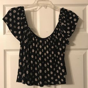 Off Shoulder Crop Top