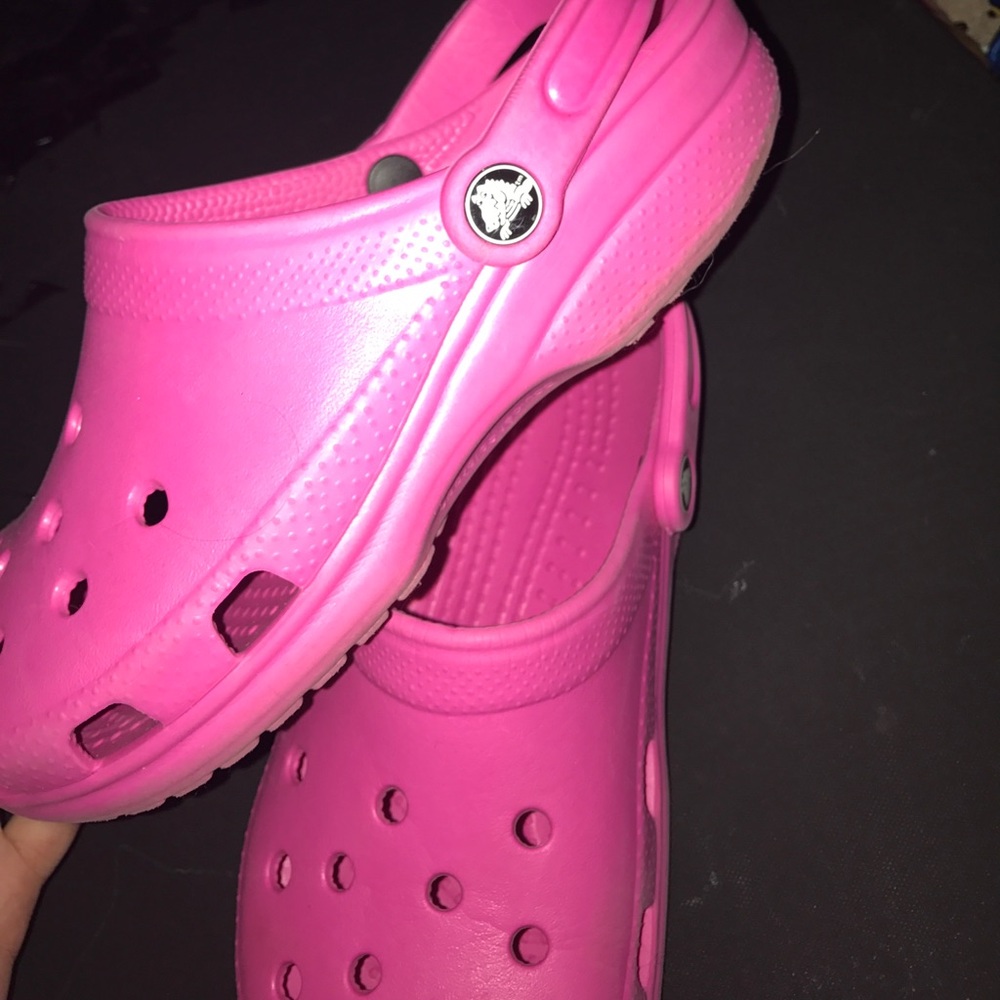 Pink Crocs