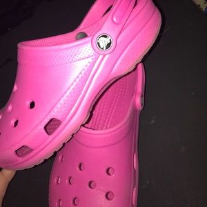 Pink Crocs
