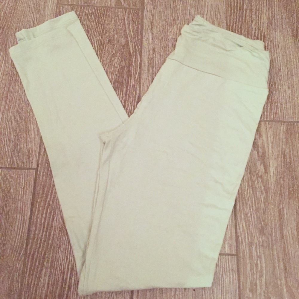 LuLaRoe OS light green solid leggings