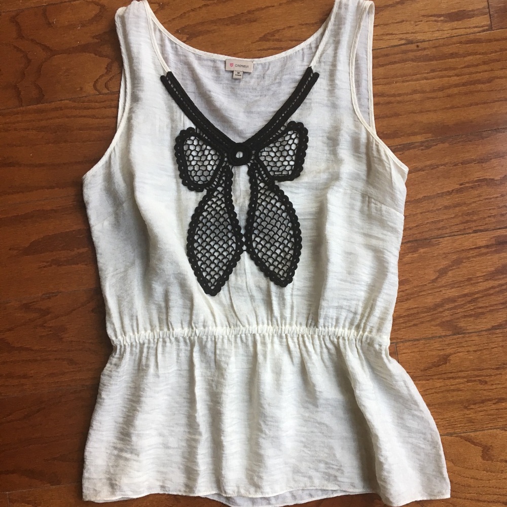 ⬇️•Daniel Cremeiux• peplum waist dressy top