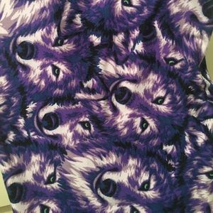 Purple Wolves LuLaRoe Leggings OS