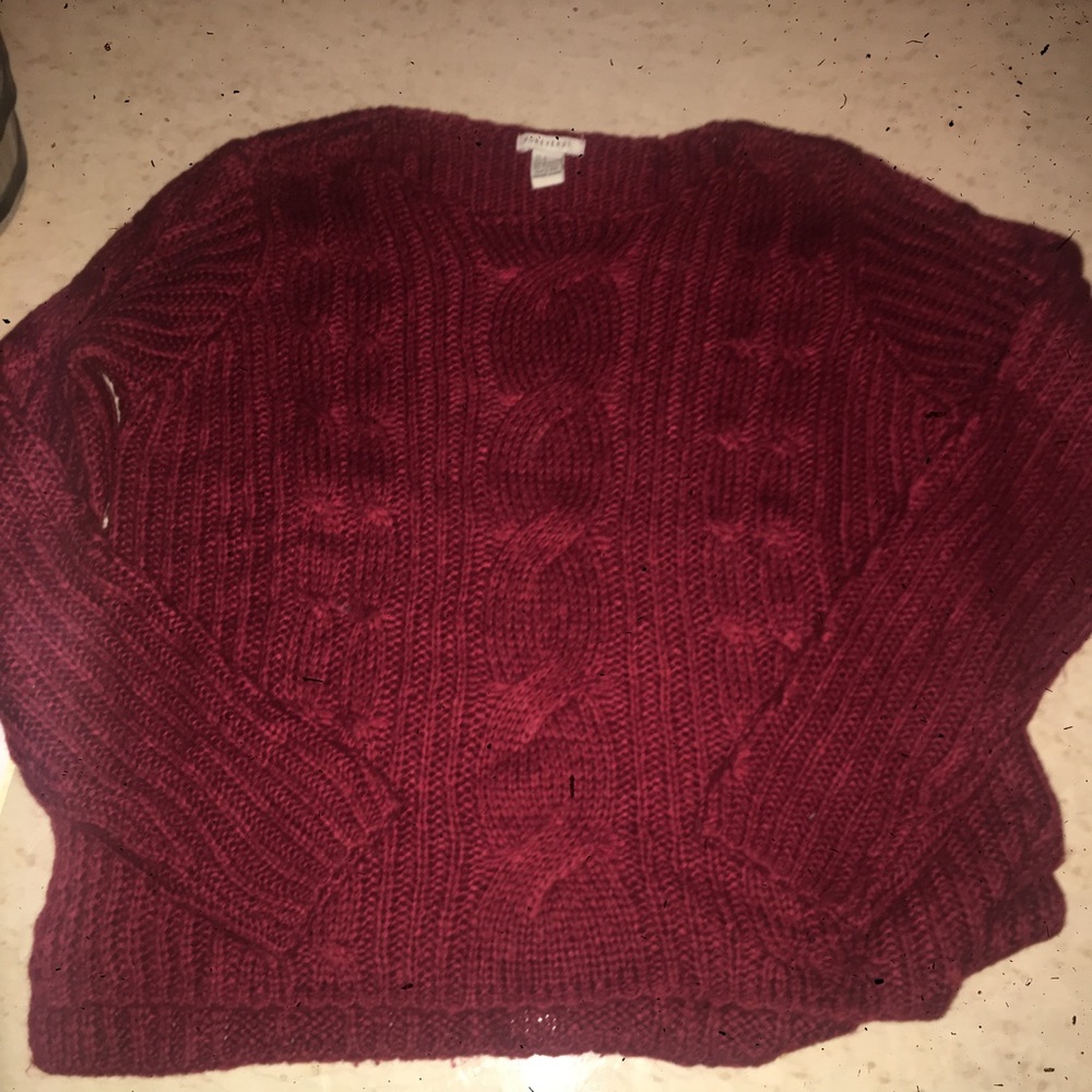 Red sweater from forever 21!