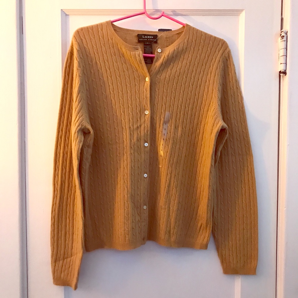 Ralph Lauren Women's Button Down Sweater