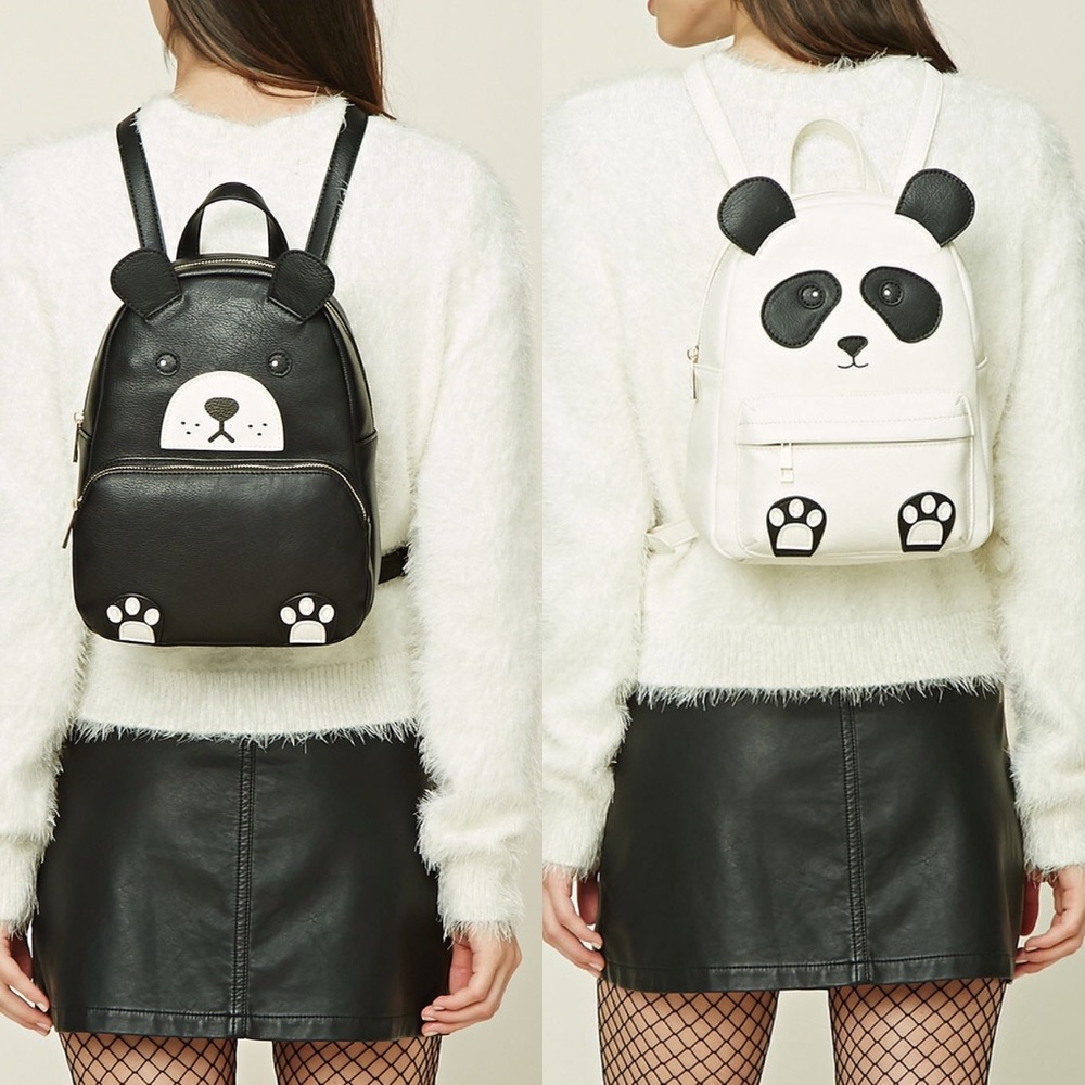 MAJOR ISO FOREVER21 PANDA & BEAR MINI BACKPACK
