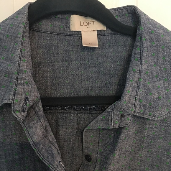 LOFT denim button up! - Picture 2 of 5