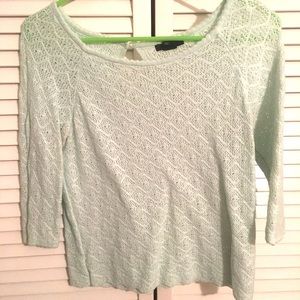 Mint knit top