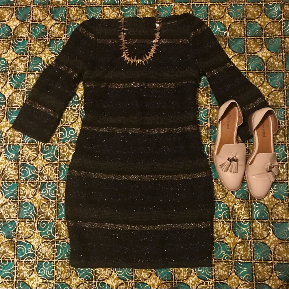 Zara basic shift sweater dress
