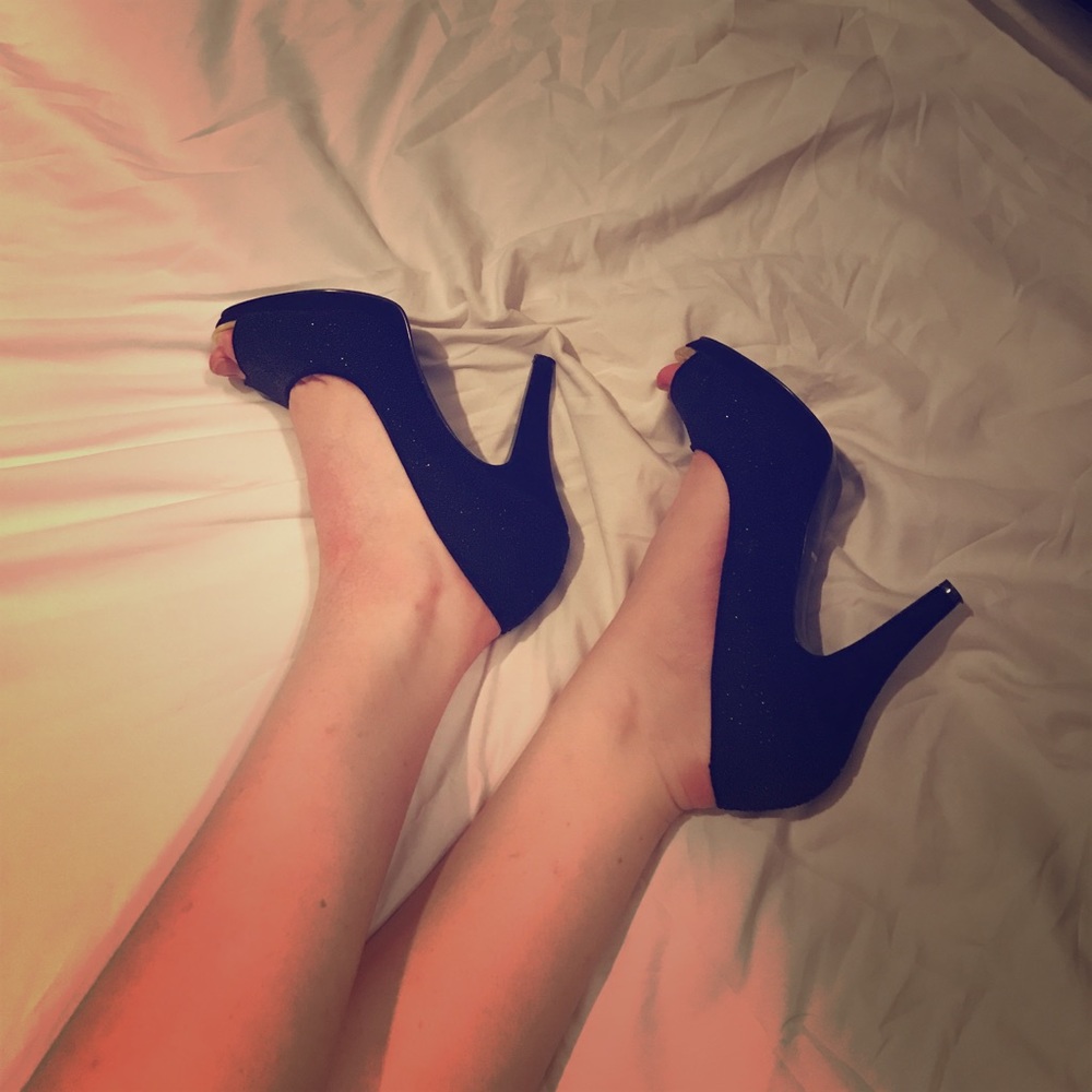 Black heels