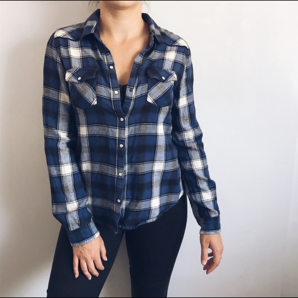 Blue Button Down Flannel