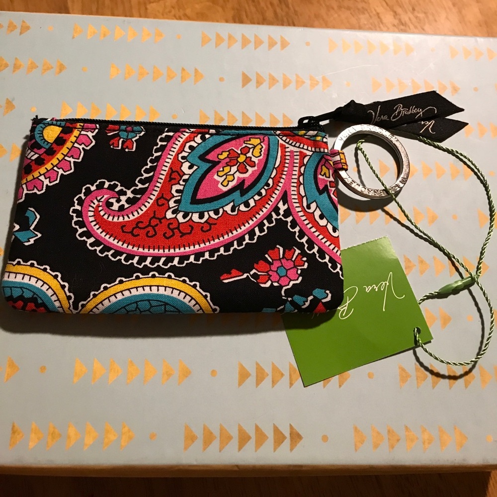 Vera Bradley zip id coin case