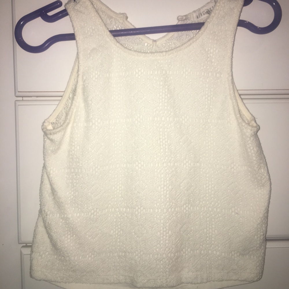 Lacy cream white top!