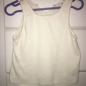 Lacy cream white top!