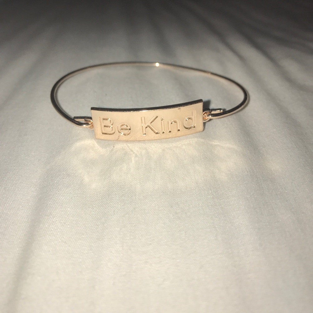 Rose gold "Be Kind" bracelet
