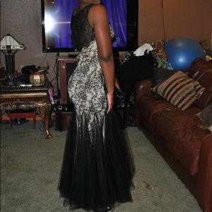 Gold/Black Prom Dress