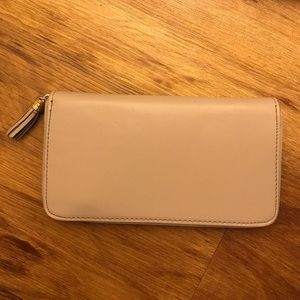 Saks Fifth Avenue Tasseled Zip Around Wallet