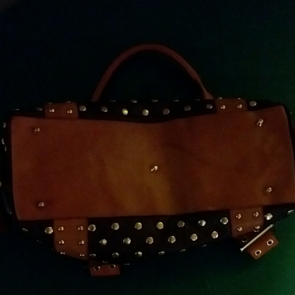 Super soft, like butter leather two tone handbag