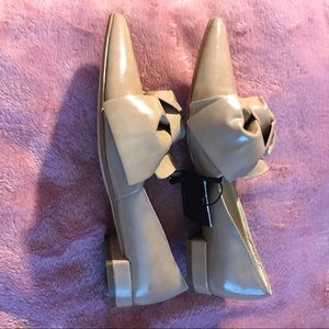 Zara flat shoes with bow. New with TAGS
