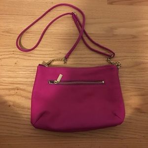 Magenta cross body bag