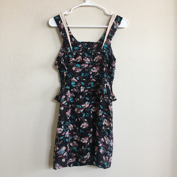Juicy Couture Silk Ruffled Floral Dress - Picture 2 of 6