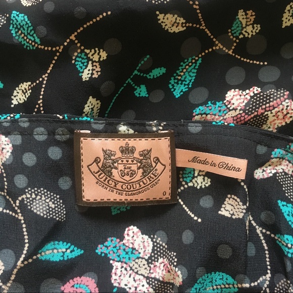 Juicy Couture Silk Ruffled Floral Dress - Picture 5 of 6