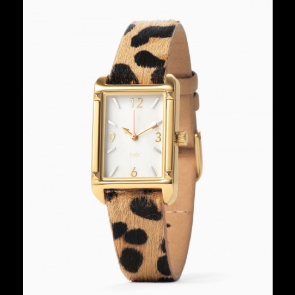 Stella and Dot Pyramid Watch - Exotic Leopard
