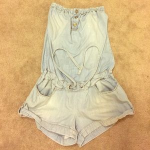 Strapless Demi Jumpsuit Shorts