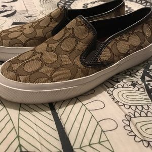 Like New Coach slip on shoes