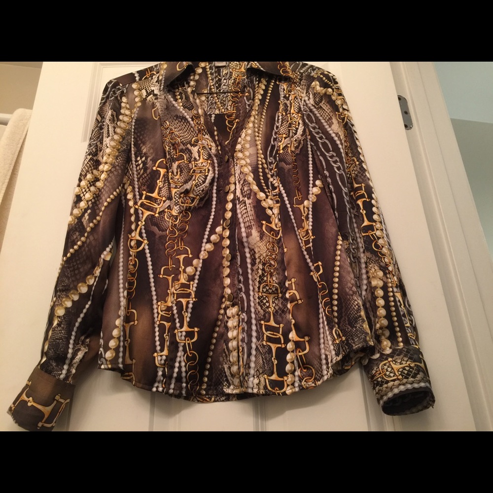 Cache silk blouse - Picture 5 of 5