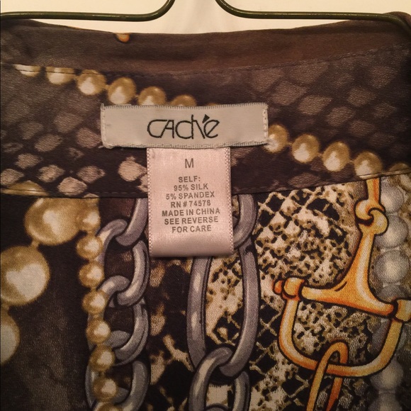 Cache silk blouse - Picture 3 of 5