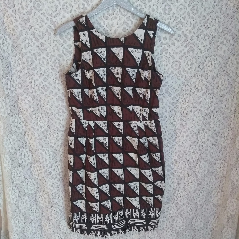 Donna Morgan Tribal Print Sleeveless Dress