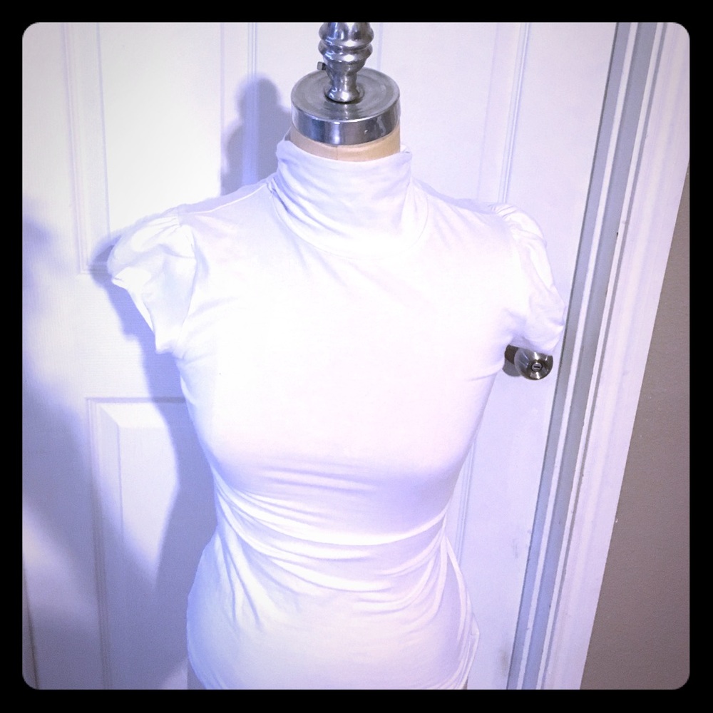 White Mock Turtleneck