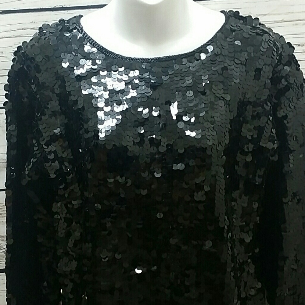 Vintage Sequined Tunic Top