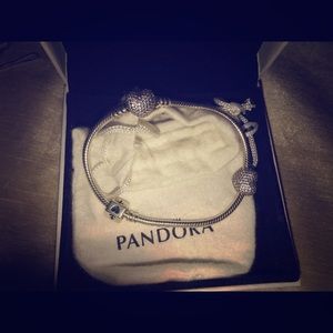 Pandora bracelet with charms
