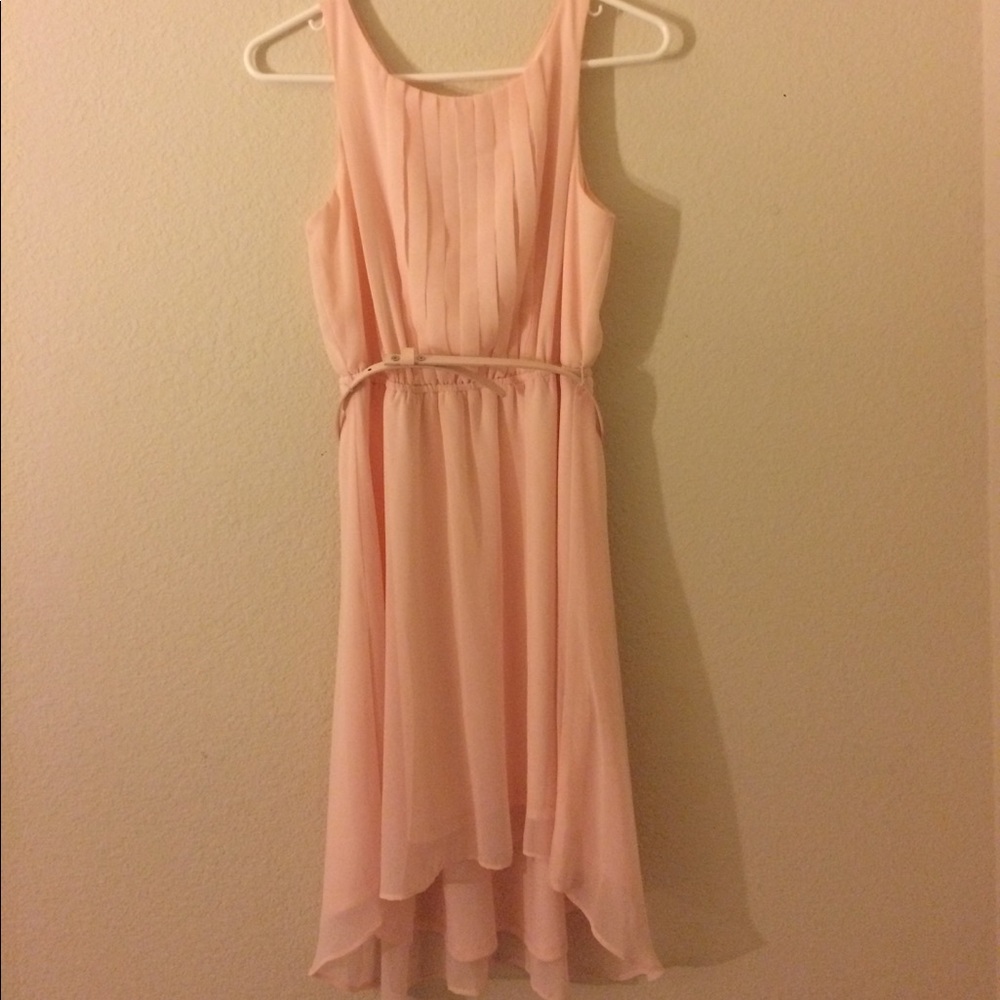 Chiffon blush dress