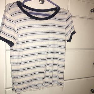 Blue and white striped top!