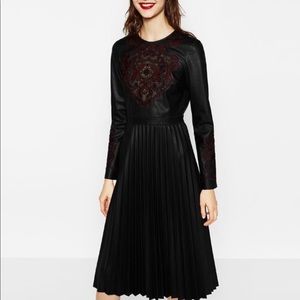 Zara embroidered dress