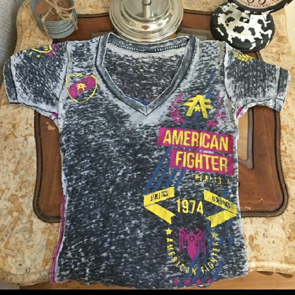 American Fighter Burn out Shirt