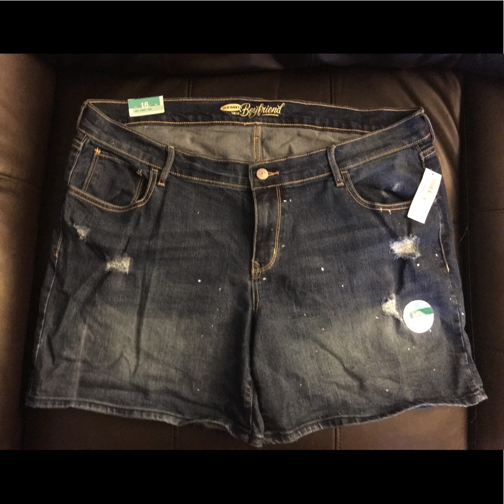 Women's Old Navy Denim Boyfriend Shorts Size 16